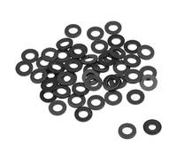 sourcing map Rondelle Plate Nylon Pour 4mm ID Vis Boulon 8mm OD 1mm épais 50Pcs