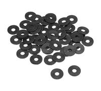 sourcing map Rondelle Plate Nylon pour 5mm ID Vis Boulon 15mm OD 1mm épais 50Pcs