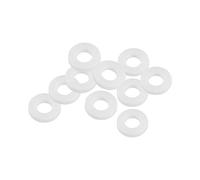 sourcing map Rondelle PTFE Plat Joint Étanchéité 12mm OD 6mm ID 2mm Épaisseur pour Robinet Tuyau Eau Blanc Paquet de 10