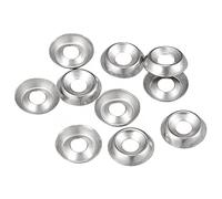 sourcing map Rondelles cuvettes #6 en acier inoxydable 304 fraisées pour vis boulon 50pcs