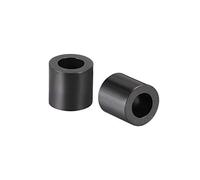 sourcing map Rondelles d'espacement rondes en nylon 4,2 mm ID 7 mm OD 7 mm Hauteur pour vis M4 Noir 100 pièces