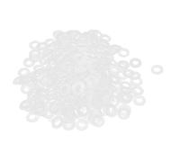 sourcing map Rondelles plates en nylon M3 6 mm OD 3 mm ID 0,5 mm d'épaisseur joint d'étanchéité pour tuyau d'eau robinet transparent paquet de 200