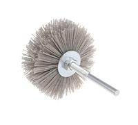 sourcing map Roue en nylon 180 Grains Brosse abrasive avec tête 6mm tige filetée
