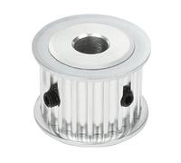 sourcing map Roue synchrone 20 dents alésage 10 mm poulie distribution aluminium 21mm Ceinture Largeur