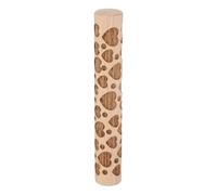 sourcing map Rouleau d'argile en bois de 10,2 cm avec motif cœur - Outils de poterie - Rouleaux de texture de grain de bois pour argile - Pâte à modeler