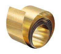 sourcing map Rouleau de feuille de laiton, 2000 mm x 30 mm x 0,3 mm, bande de laiton pour travaux manuels, réparations électriques, mise à la terre