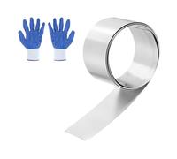 sourcing map Rouleau de feuille en acier inoxydable 304 0,05 mm x 30 mm x 1 m - Plaque en acier inoxydable pour bricolage, artisanat, cuisine, équipement électronique, argenté