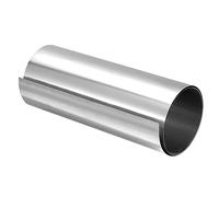 sourcing map Rouleau de Feuille en Acier Inoxydable 304, 0,5 mm x 200 mm x 1 M, Finition Polie, Plaque de Métal Pour L'Artisanat, L'Équipement Électronique, Ton Argenté