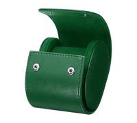 sourcing map Rouleau de montre de voyage portable en cuir à fente unique pour homme et femme, organiseur de montres avec coussins amovibles pour voyage, affichage, rangement à domicile, vert