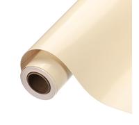 sourcing map Rouleau de vinyle adhésif permanent beige pour découpe, panneaux, scrapbooking, bricolage, décoration d'intérieur, 30,5 cm x 4,3 m