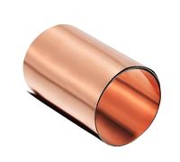 sourcing map Rouleau Feuille Cuivre Plaque Bobine Métal 1000mm x 100mm x 0.1mm