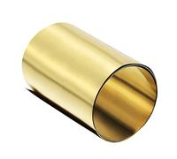 sourcing map Rouleau Feuille Laiton Plaque Bobine Métal 1000mm x 100mm x 0.1mm