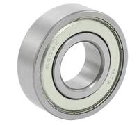 sourcing map Roulement 20 x 47 x 14 mm 6204ZZ Double à billes d'essieu de roue blindé en métal