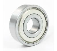 sourcing map Roulement à billes 15x42x13mm 6302Z radial à gorge profonde scellé en métal