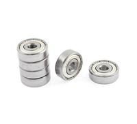 sourcing map Roulement à billes 6 mm x 22 mm x 7 mm à gorge profonde à double blindage en métal 6 pièces