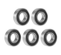 sourcing map Roulement À Billes 6003-2RS 17x35x10mm Acier Carbone 5Pcs | Acier Carbone, Double Étanchéité, Précision P0, Charge Dynamique 6kN, Charge Statique 3.25kN, Bruit Z1, Usage Industriel