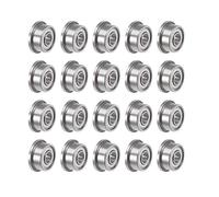 sourcing map Roulement à Billes à Bride F693ZZ 3 x 8 x 4mm Blindage Chrome Acier Roulements 20Pcs