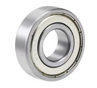 sourcing map Roulement à Billes à Gorge Profonde 20x47x14mm 6204ZZ Double Blindage Acier Chromé