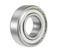 sourcing map Roulement à Billes à Gorge Profonde 6205ZZ 25x52x15mm Double Blindage Chromé 1pcs