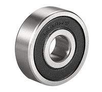 sourcing map Roulement à Billes à Gorge Profonde 6301-2RS Simple Scellé 12x37x12mm Chrome Acier