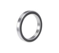 sourcing map Roulement à Billes à Gorge Profonde 6808-2RS 40x52x7mm Double Scellé Chrome Acier 1pcs