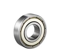 sourcing map Roulement à Billes à Gorge Profonde Deux Bouclier Acier Chromé 12 x 28 x 8mm 6001Z 1Pcs