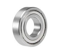 sourcing map Roulement à Billes à Gorge Profonde S6206ZZ Inox Acier 6206Z | 1pcs, 30x62x16mm, Double Blindé