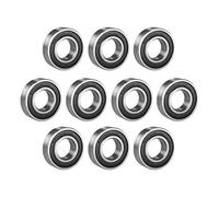 sourcing map Roulement à billes gorge profond 6003RS seul scellé 17mmx35mmx10mm Acier chromé 10pcs