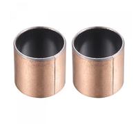 sourcing map Roulement à Douille 18mm Alésage 20mm OD 20mm Longueur Lisse Roulements Enveloppé Sans Huile Bagues 2pcs