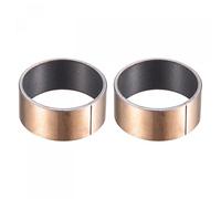 sourcing map Roulement à Douille 24mm Alésage 27mm OD 12mm Longueur Lisse Roulements Enveloppé Sans Huile Bagues 2pcs