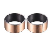 sourcing map Roulement à Douille 35mm Alésage 39mm OD 20mm Longueur Lisse Roulements Enveloppé Sans Huile Bagues 2pcs