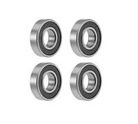 sourcing map Roulements à billes à gorge profonde 10 mm x 22 mm x 6 mm en acier chromé double scellé Z2 ABEC1 4 pièces