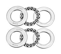 sourcing map Roulements à billes de butée à sens unique, série 50000, modèle 51102 51103 51104 51105, 51105 (2Qty)