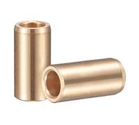 sourcing map Roulements à Douille 8mm Alésage 12mm OD 25mm Longueur Coulé Laiton Autolubrifiant Bagues 2pcs