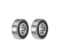 sourcing map Roulements Billes Gorge Profonde 6202-2RS 2Pcs Acier Carbone | Dimensions: 15X35X11Mm, Bruit: Z2, Précision: P0 (ABEC-1), Joint: Double Blindé, Usage: Industriel, Micro-Moteurs