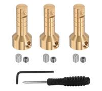sourcing map RP75137 Kit d'extension de valve de douche en laiton avec inverseur 3 et 6 réglages pour baignoire et douche, doré