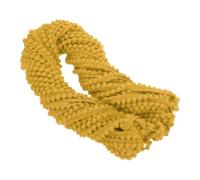 sourcing map Ruban à franges en nylon pour loisirs créatifs, couture, rideaux, vêtements, décoration d'intérieur, 18 m, jaune gingembre