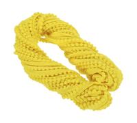 sourcing map Ruban à franges en nylon pour loisirs créatifs, couture, rideaux, vêtements, décoration d'intérieur, 18 m, jaune vif