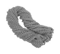 sourcing map Ruban à franges en nylon pour loisirs créatifs, couture, rideaux, vêtements, décoration d'intérieur, 18 m, gris clair