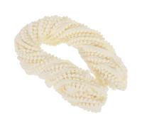 sourcing map Ruban à franges en nylon pour loisirs créatifs, couture, rideaux, vêtements, décoration d'intérieur, 18 m, beige