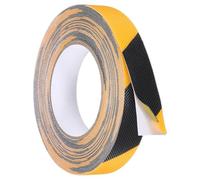 sourcing map Ruban adhésif antidérapant en caoutchouc de 2,5 cm x 10,1 m avec texture imperméable et non abrasive pour outils de bricolage, marches d'escalier intérieures et extérieures, rampe - Jaune