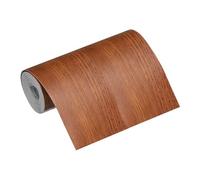 sourcing map Ruban adhésif de réparation de grain de bois, 10,2 cm x 4,8 m, papier peint multi-usage, bordure de papier peint pour meubles, sols, fenêtres, portes, tables, maison, chêne rouge