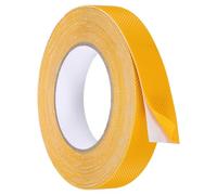 sourcing map Ruban antidérapant en caoutchouc avec texture imperméable et non abrasive pour outils de bricolage, marches d'escalier intérieures et extérieures, rampe - Jaune - 2,5 x 10,1 m