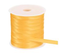 sourcing map Ruban de biais en satin pré-plié à double pli pour couture, matelassage, ourlet, loisirs créatifs, 1,9 cm x 40,7 m, jaune
