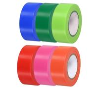 sourcing map Ruban de signalisation, ruban de marquage non adhésif en plastique néon de 2,5 cm x 240 m pour la chasse aux arbres, les limites des zones dangereuses, ruban de marquage multicolore