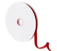 sourcing map Ruban de velours vintage à face unique pour emballage cadeau, Noël, mariage, décoration de nœud, loisirs créatifs - 0,9 cm x 18,1 m - Rouge