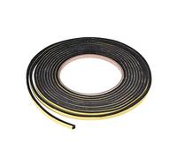 sourcing map Ruban d'étanchéité en mousse 5 mm de large, 3 mm d'épaisseur, 4 m de long, bande d'étanchéité autocollante pour isolation de fenêtre et porte