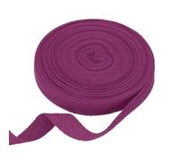 sourcing map Ruban en coton sergé à chevrons pour loisirs créatifs, couture, emballage cadeau, violet 1,6 cm x 10 m