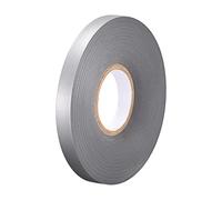 sourcing map Ruban isolant 10 mm de largeur 26 m de long 0,26 mm d'épaisseur en PVC gris
