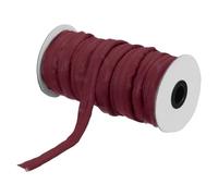sourcing map Ruban passepoil de 18 m pour couture, bricolage, loisirs créatifs, bordure en tissu, rouge vin